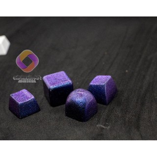 Keycap resin nhũ tím galaxy trang trí bàn phím cơ gaming