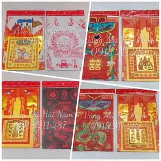 Bộ giấy cúng trạng / bà tổ cô / ông mãnh tổ / quan thần linh - bộ cao cấp đầy đủ tiền vàng & giấy cúng
