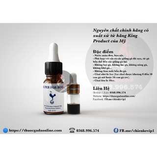 Thuốc gà đá super for boss - chính hãng usa - tăng bo, tải cựa, chống ói, lỳ đòn - chiết lẻ 1cc