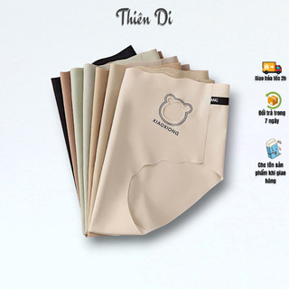 Combo 5 quần lót nữ su đúc nữ - quần lót nữ su cắt viền chất mát băng lụa hình gấu cute 9220