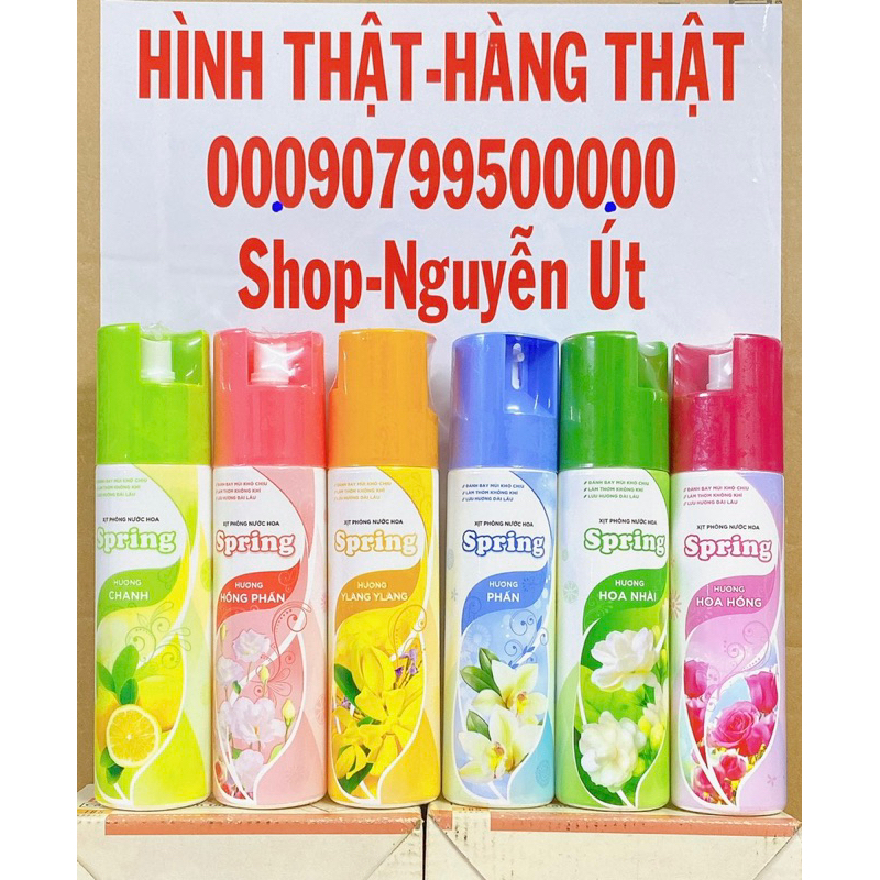 xịt phòng spring 225ml
