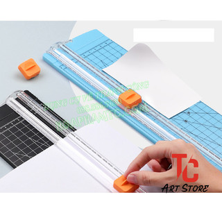 Bàn cắt giấy mini 2 chiều khổ a4 | a5 lưỡi 2 chiều có thể thay lưỡi dễ dàng tiện lợi