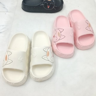 Dép lê quai ngang nữ đi trong nhà có 3 màu hình con mèo siêu dễ thương và cute dành cho tuổi teen.