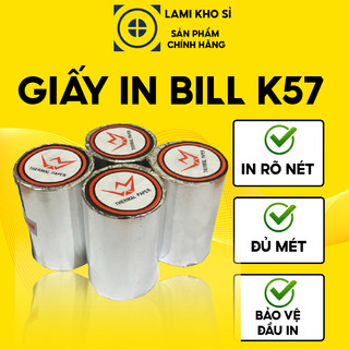 Giấy in bill, cuộn K57x38 - Giấy in hóa đơn - Giấy in nhiệt - Giấy in máy POS cầm tay