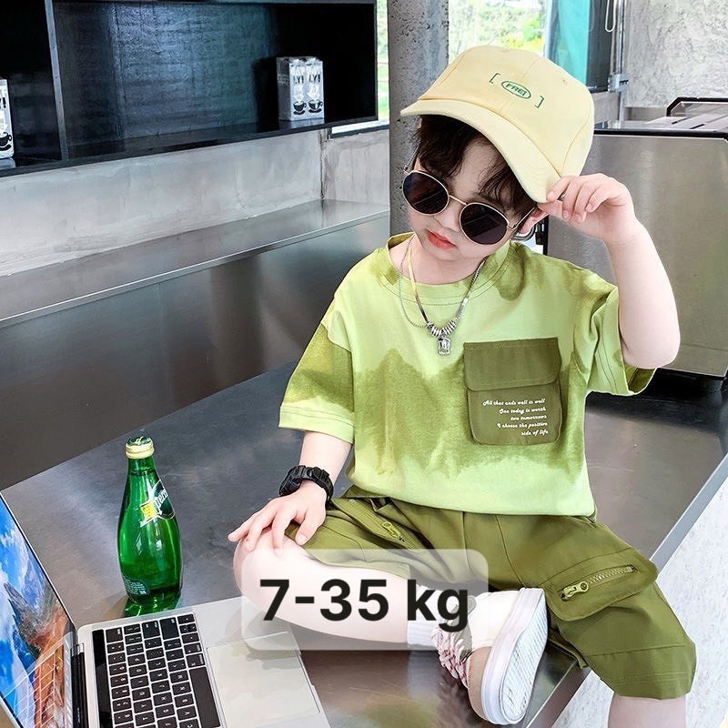 Bộ bé trai 7- 35kg chất liệu cotton loang mềm mịn mát, Bộ quần áo bé trai loang phong ---MÃ LOANG