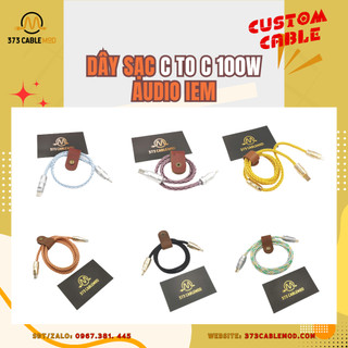 Dây cáp custom c to c sạc 100w - 373 cablemod - dây audio iem