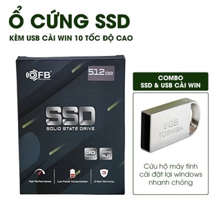 Ổ Cứng SSD 2.5 Tốc độ 500Mb gắn được PC và laptop kèm USB cài đặt, Hàng mới BH 3 năm