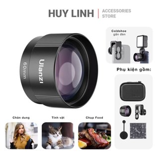  Lens Telephoto Ulanzi 60mm CL-006 Zoom 2.5X - Ống kính tele chụp chân dung sản phẩm cho điện thoại 