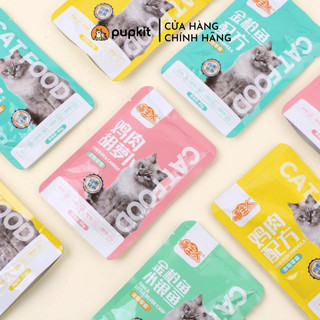 [8.9K/GÓI] [COMBO 4 GÓI MIX VỊ] Pate súp hầm thịt cho mèo Meowvan 80g