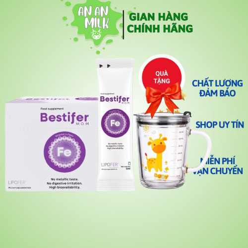 Bestifer Sắt nước cho phụ nữ mang thai và cho con bú [hộp 24 gói]