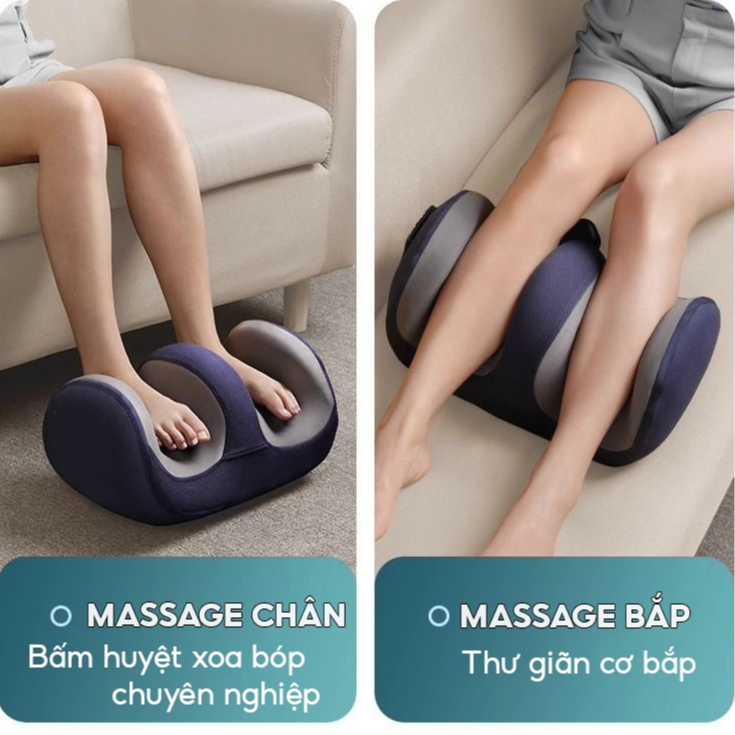 Máy massage chân, máy trườm ấm bắp chân, lòng bàn chân, xoa bóp giảm đau cho người già,dân văn phòng