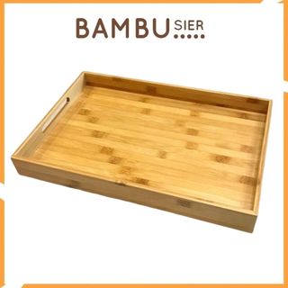 Khay tre đựng đồ ăn để bánh uống trà