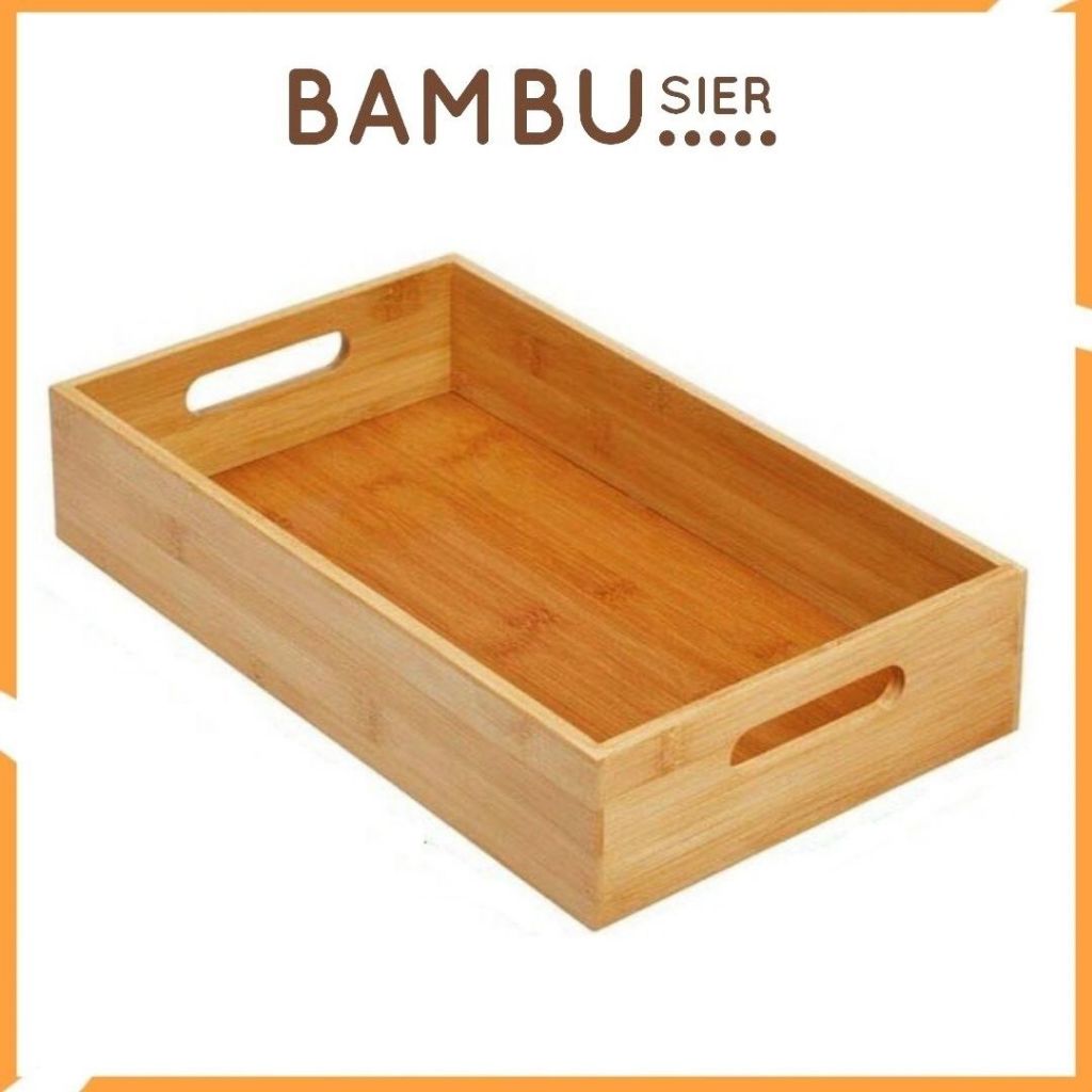 Khay gỗ tre phục vụ đựng đồ đa năng
