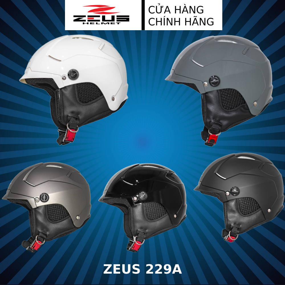 Mũ bảo hiểm Zeus 229 - mũ bảo hiểm nửa đầu siêu nhẹ