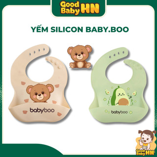 Yếm silicon cho bé ăn dặm có máng hứng Muslintree bé trai bé gái 𝐘𝟏𝟑