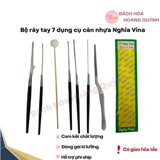 (Hàng mới về) Bộ dụng cụ lấy ráy tai - móc ráy tai 7 món Nghĩa Vina