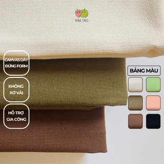 Vải bố canvas DT loại dày cứng giữ form, vải bố mộc may túi xách canvas, bao gối, màn treo, đồ thủ công nón găng tay