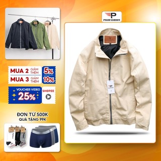 Áo khoác kaki nam basic cổ đứng cao cấp Pigofashion Zakkj02 (3 màu)