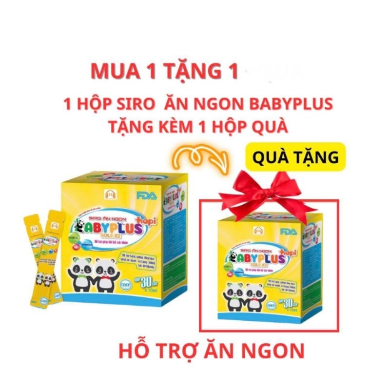 (MUA 1 TẶNG 2) Siro Ăn Ngon Baby Plus, Giúp Bé Ăn Ngon, Ngủ Ngon, Tiêu Hoá Tốt, Tăng Cân, Tăng Sức Đề Kháng