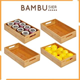 Khay đựng đồ ăn bánh kẹo hoa quả trái cây bằng tre