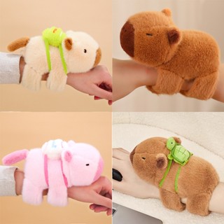 Gấu Bông Capybara Vòng Tay Đồ Chơi Thú Nhồi Bông Hot Trend Capybara Đeo Balo Rùa Đáng Yêu