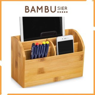 Hộp bút gỗ tre tự nhiên