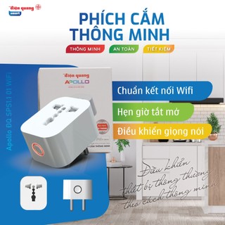 Phích Cắm Thông Minh 2000W, Ổ Cắm Wifi Điện Quang Tắt/mở từ xa bằng wifi, giọng nói, hẹn giờ tự động