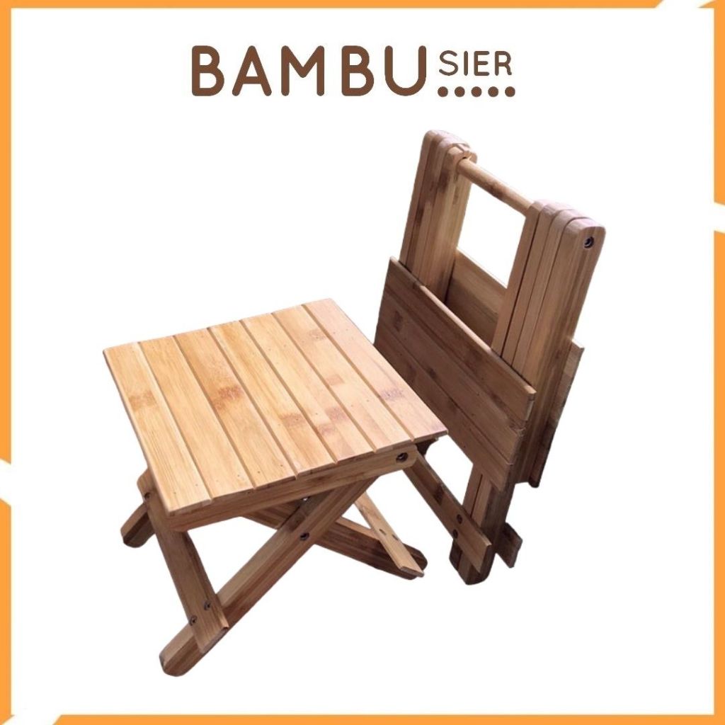 Ghế gỗ tre gấp gọn đa năng