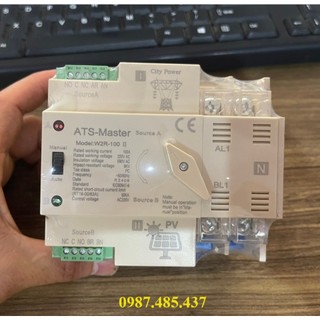 Chuyển nguồn tự động ats 2p 100a master - tích hợp mạch bảo vệ điện áp cho ats