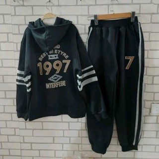 {30-50kg} Bộ nỉ bông bé trai có mũ size đại dày ấm M985