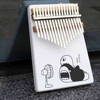 Đàn kalimba 17 phím giá rẻ cho bạn mới tập chơi NEWB000060- hộp cộng hưởng Tonic hình mèo cute