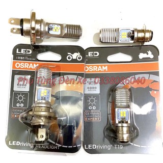 Đèn led pha xe máy, đèn led xe máy osram chân m5 - h4 chạy điện bình điện máy
