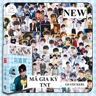 (sẵn) Mã Gia Kỳ / TNT | Hộp nhựa 120 miếng hình dán Sticker (không trùng nhau)