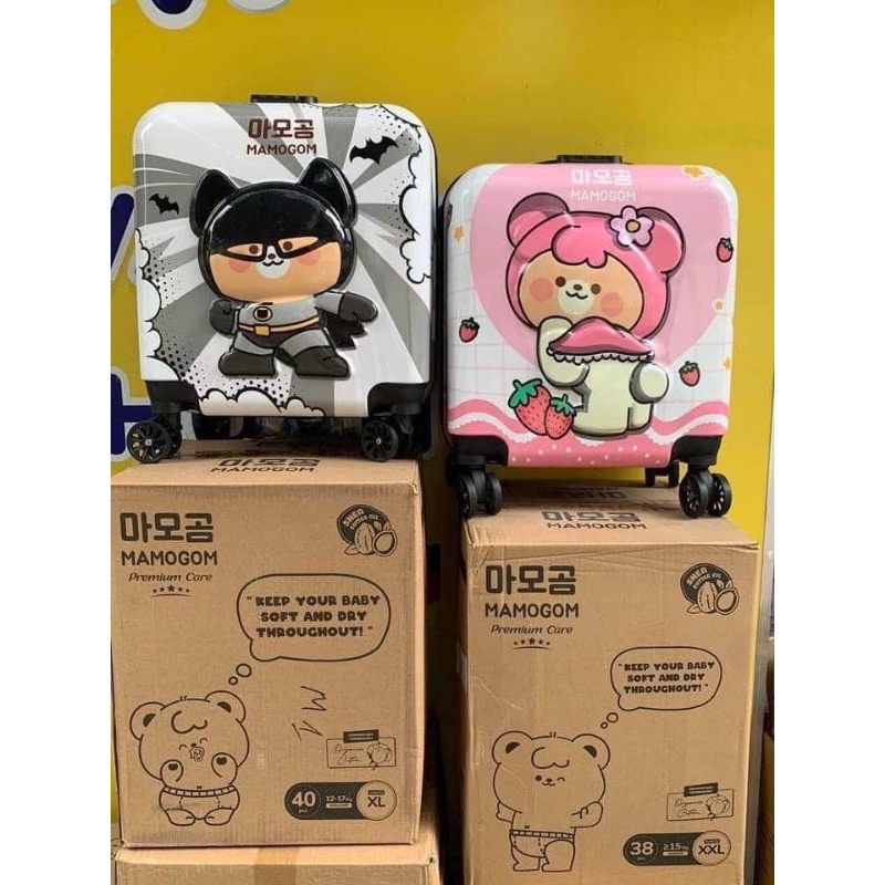 Vali Kéo Size 18 Inch Cho Bé, Vali Gấu Mamogom Siêu Xinh