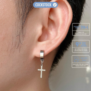 Khuyên kẹp tai vòng thánh giá Ring Cross Earcuff CockStock