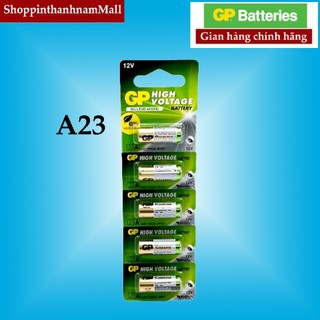 Pin a23 gp vỉ 5 viên chính hãng thay pin cửa cuốn