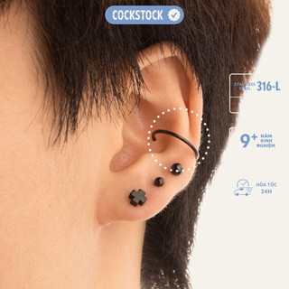 Khuyên tai kẹp vòng cơ bản Slim Hoop Earcuff CockStock