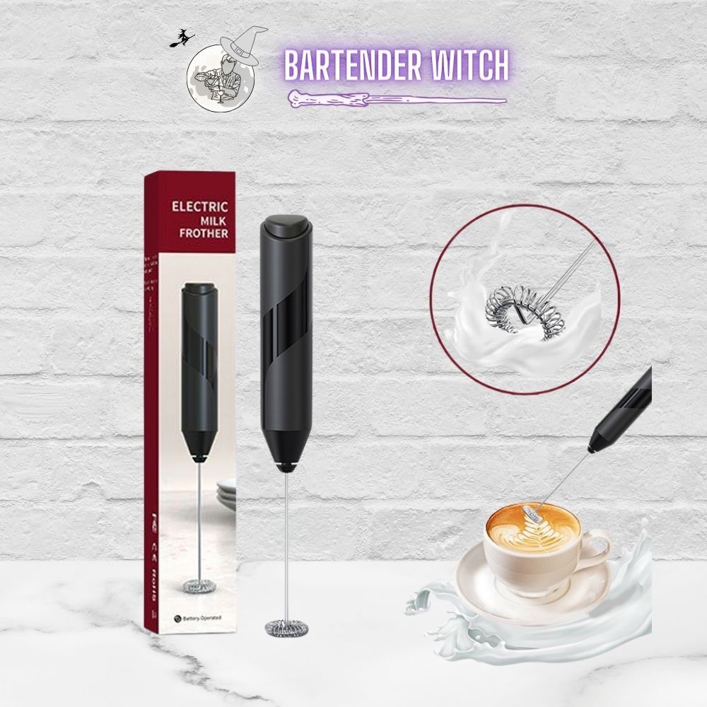 Máy đánh sữa, tạo bọt chạy Pin KLT( có giá đỡ) - Bartender Witch