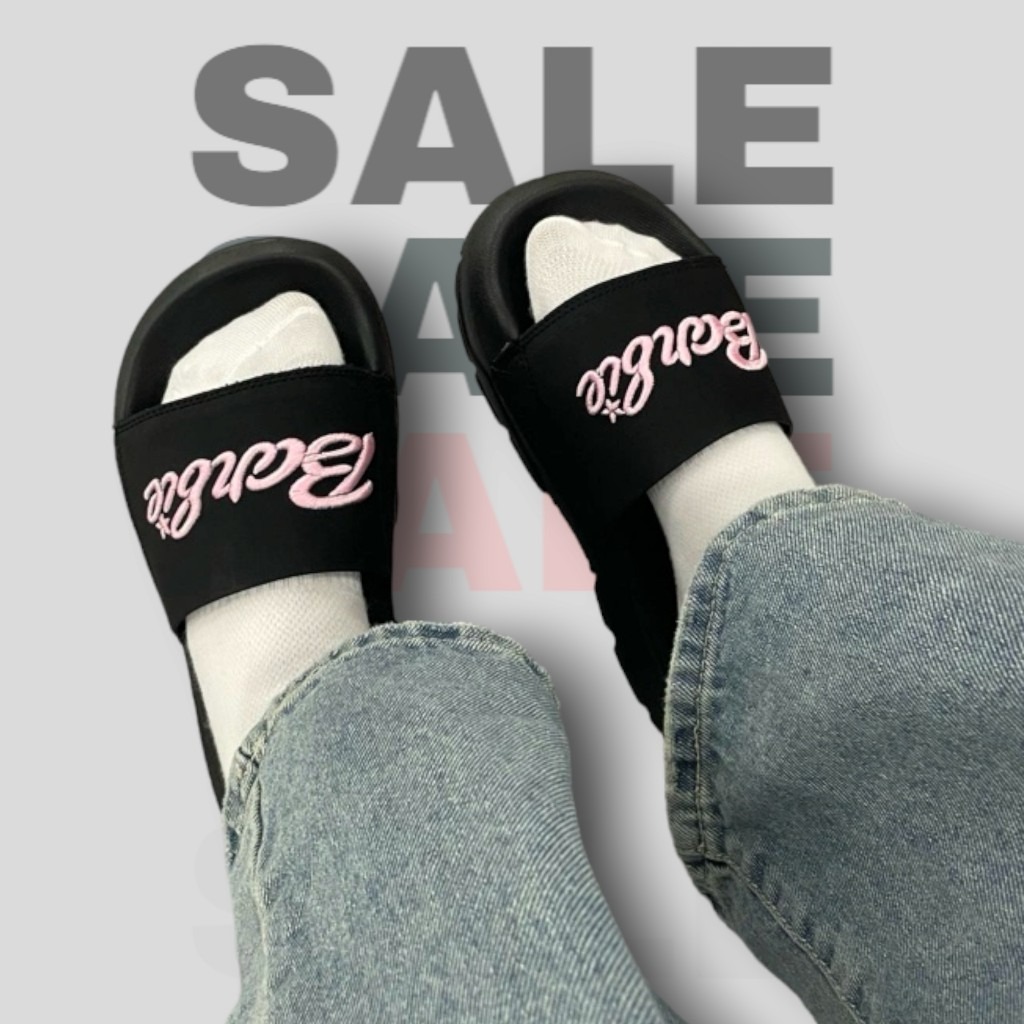 Dép ELements Classic Denim unisex chữ thêu - ( Slipper ) Dép Elements vải jean Đế Cao