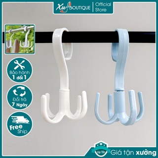Móc Đa Năng Treo Đồ, Phơi Giày Dép Xoay 360 Độ Thông Minh Bằng Nhựa Giữ Form Giầy Tiện Lợi
