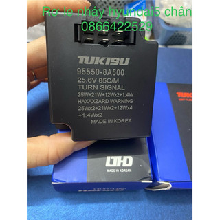 Rơ le nháy tổng 5 chân, rơ le huyndai , cao ty 24v hàng tukisu 5 chân đen