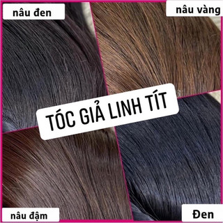Tóc giả nữ Mái vừa (tóc thật 100%) | Tóc giả Linh Tit