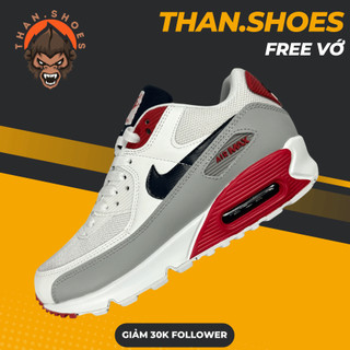 Giày max 90 usa white red, max 90 trắng đỏ - than.shoes