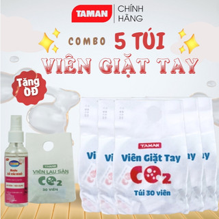 COMBO 5 túi giặt tay - giặt đồ lót, đồ trắng, sơ mi, viên giặt tiện lợi