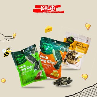 Snack Rong Biển BIBIGO gói 25gr vị Bắp mật ong/Truyền Thống/Bắp phô mai