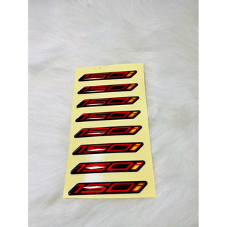 Cặp tem logo sticker số 150i pvc nổi dán xe máy hàng zin