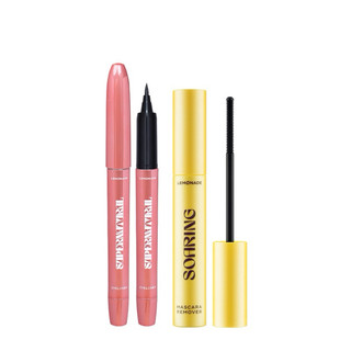 COMBO LEMONADE Bút Kẻ Mắt SuperNatural Eyeliner và Tẩy Trang Mi Dịu Nhẹ Soaring