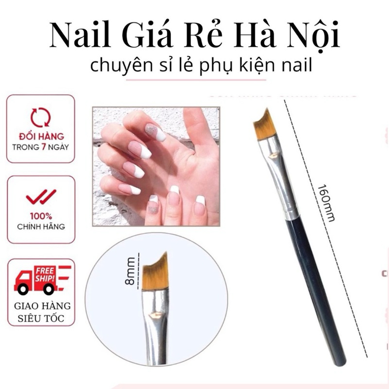 Cọ Fen làm nail đầu móng cán gỗ cọ fen đầu móng