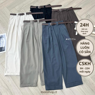 Quần tây baggy kèm nịt 1069 #671714