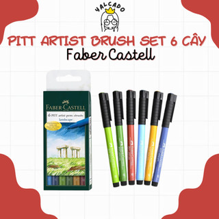 [Set 6 Cây Theo Tông Màu] Bút Cọ Calligraphy Hạng Họa Sĩ Faber-Castell Pitt Artist Brush